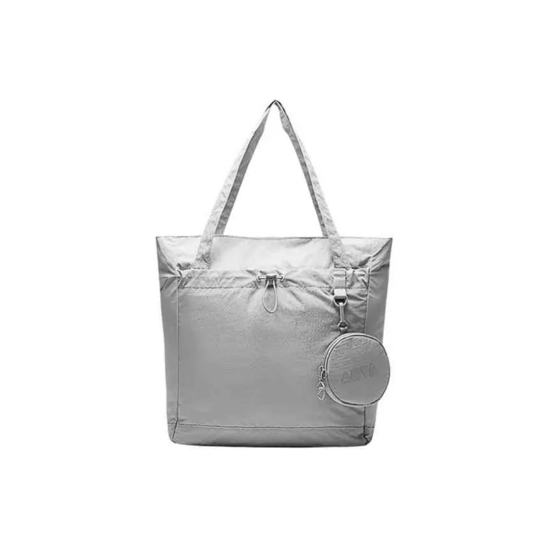 Anta Fabric Tote Bag, Shopping Bag, Shoulder Bag Unisex Night Mist Gray-0