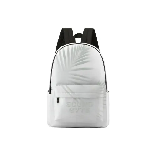 Soundbyte Polyester Students Backpack Regular Unisex White