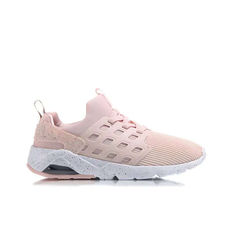 LINING Bubble Casual Shoes Women's Low Top Pink White-1
