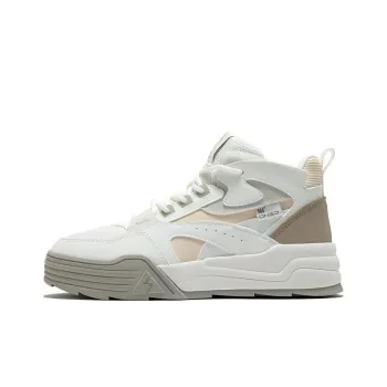 361° Thermal Slip Resistant And Abrasion Resistant High Top Skateboard Shoes Women's Dune White