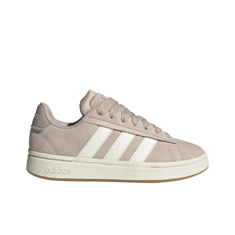 Adidas GRAND COURT ALPHA Anti Slip Wear Resistant Low Top Tennis Shoes Women's Pink White-1