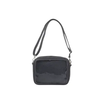 TAKI PU Crossbody Bags Shoulder Bags Medium Size Unisex Black/White/Pink/Purple/Dark Blue/Light Blue