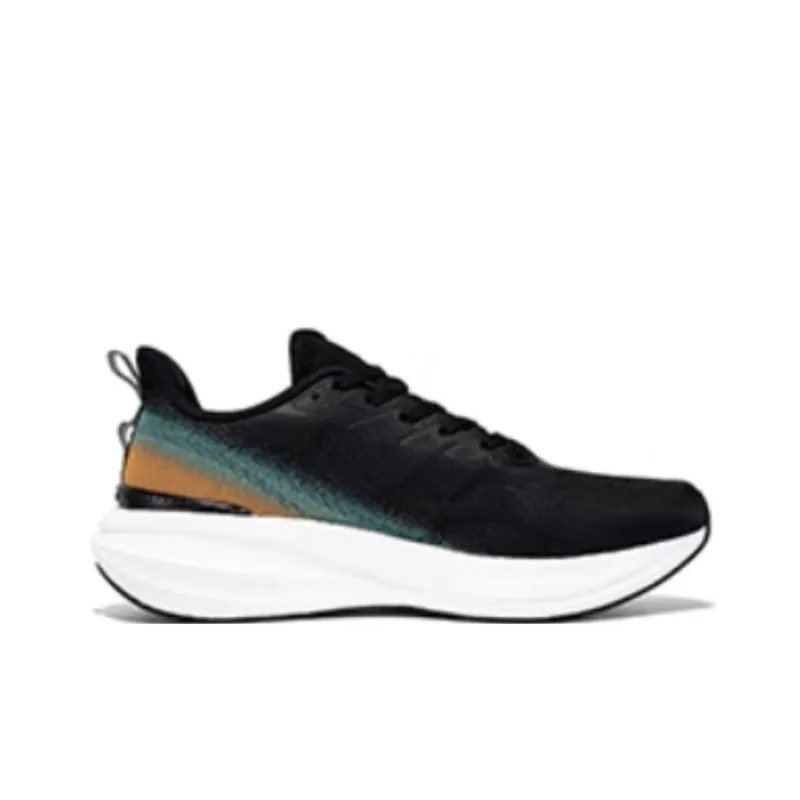361° Anti-Slip Wear-Resistant Low-Top Running Shoes Men's Black Orange-1