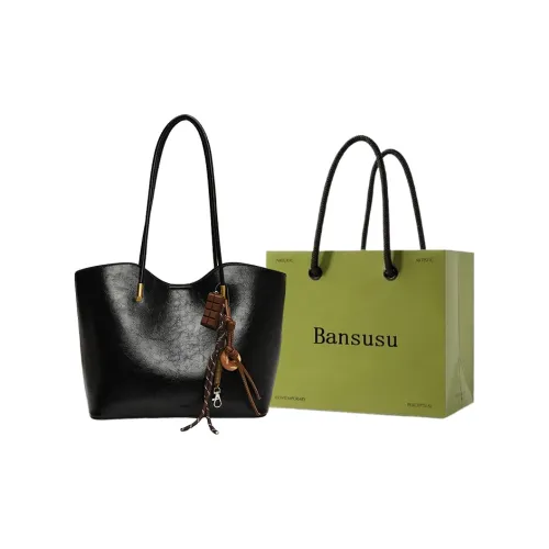 Bansusu PU ALM tote Bag Shopping Bag Shoulder Bags Women's Black/Red/Brown/Coffee