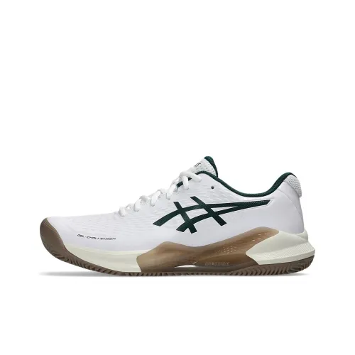Asics Gel Challenger 14 Abrasion Resistant Low Top Tennis Shoes Men's White