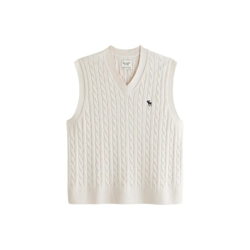 Abercrombie＆Fitch Vest Men's Ecru-0