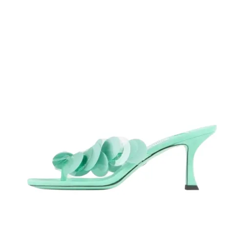 Jimmy Choo Flip Flops 7cm Women's Aqua Green