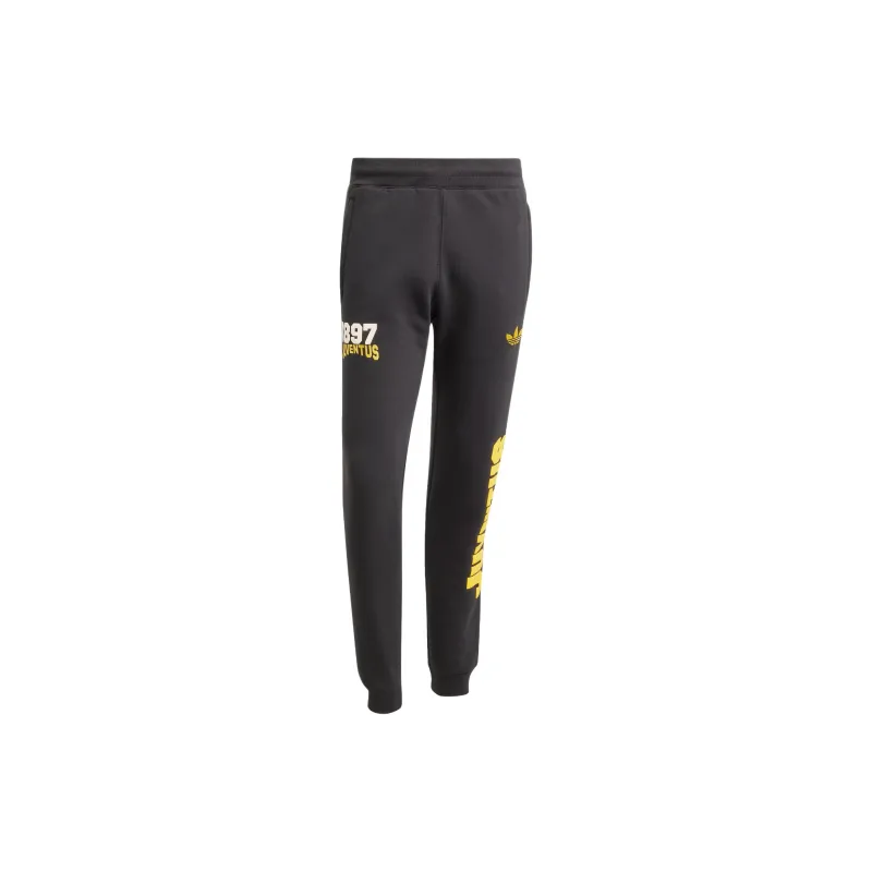 Adidas Originals JuventusVRCT Knitted Sports Pants Men's Black/bright Gold-0