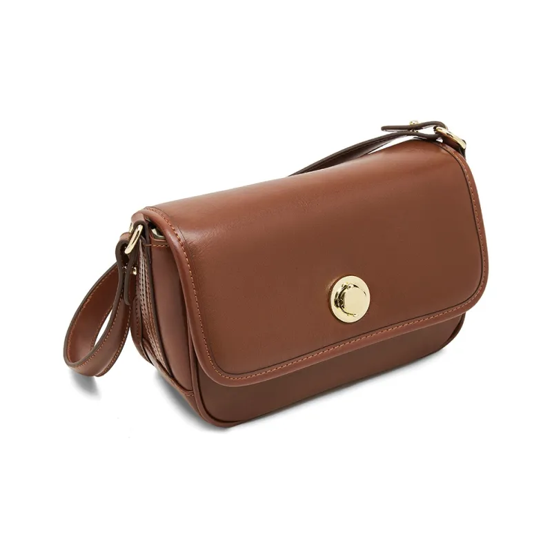 Old Man's Head Cow Leather Crossbody Bag, Shoulder Bag Women's Multicolor-6