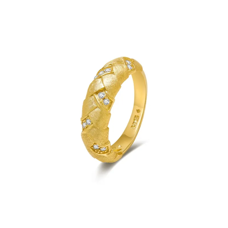 MITHAOL KUSC S925 Silver With 18K Gold Plating Rings Women's-0