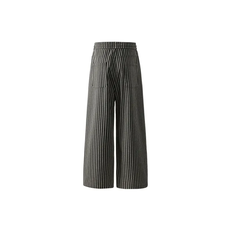 Wen Shan Casual Pants Unisex Black-4