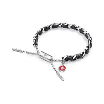 Rastaclat Titanium Steel Small Lion Woven Bracelet Unisex