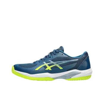 Asics SOLUTION SWIFT FF 2 Anti Slip Wear Resistant Low Top Tennis Shoes Men's Blue Yellow