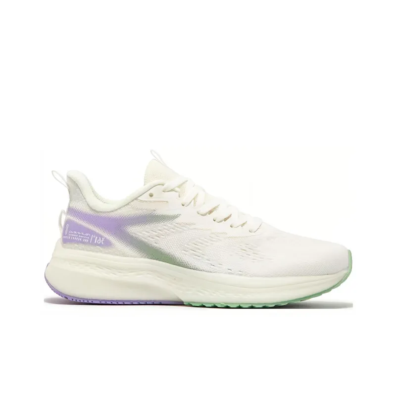 361° Cushioning, Wear Resistant Low Top Running Shoes Women's Gray Purple-1