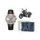 Rose Case White Dial Brown Strap-Gift Box Set
