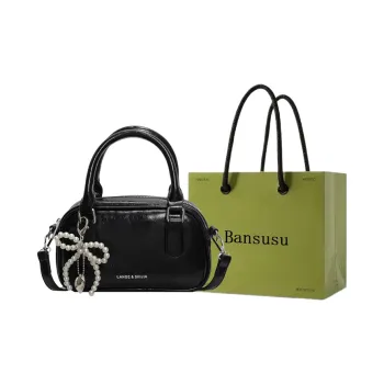 Bansusu Pu Shoulder Bag Crossbody Bag Regular Women's Ecru/Silver/Burgundy/Black