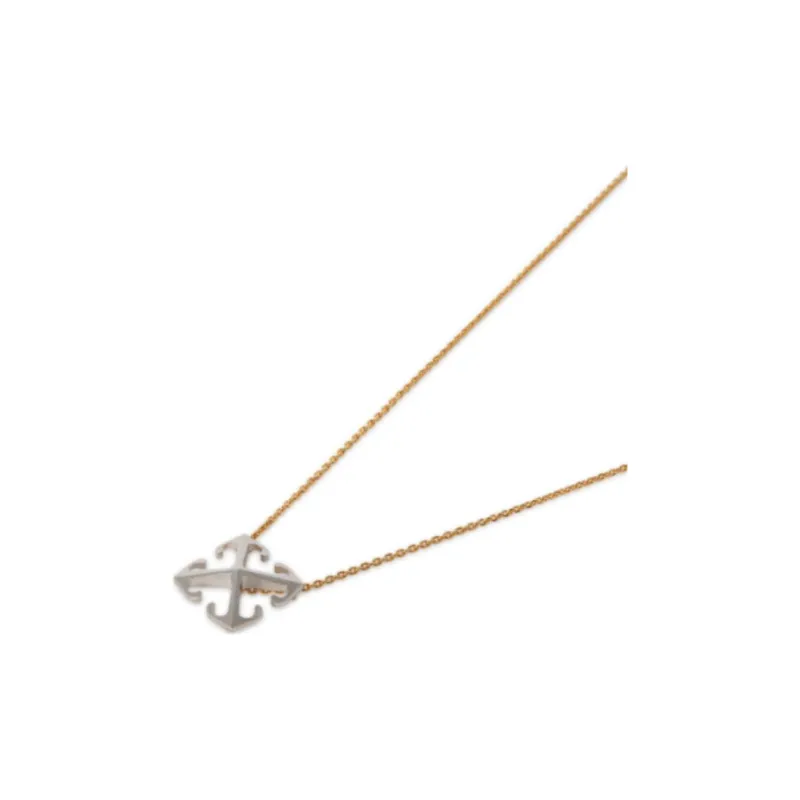 OFF WHITE Arrow Logo Engraved Necklace-1