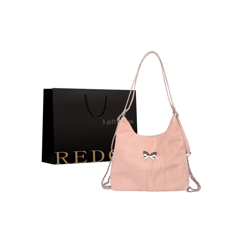 REDOO Mercerized Velour Backpack Crossbody Bag Shoulder Bag Women's Silver/Ecru/Pink/Green/Black-8