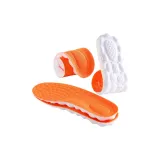 White Orange[2 Pack]Breathable Odor-Resistant | Sports Shock Absorbers