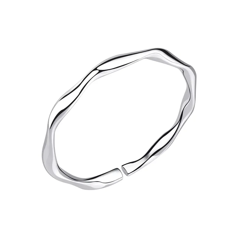 YUJIANDOUDOU S999 Fine Silver Bangles Women's-0