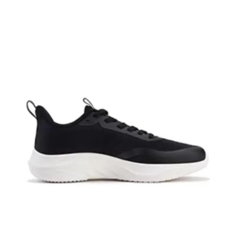361° Cushioning, Wear Resistant Low Top Running Shoes Women's Black White-1