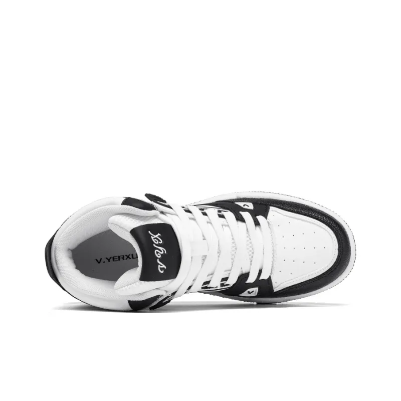 V.YERXU Coverage Slip Resistant Cushioning Abrasion Resistant Lightweight Support Mid Top Skateboard Shoes Unisex-12