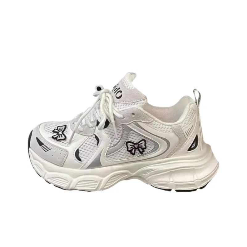 Fawn Miri Cushioning, Slip Resistant, Abrasion Resistant Coverage Low Top Chunky Sneakers Women's White-5