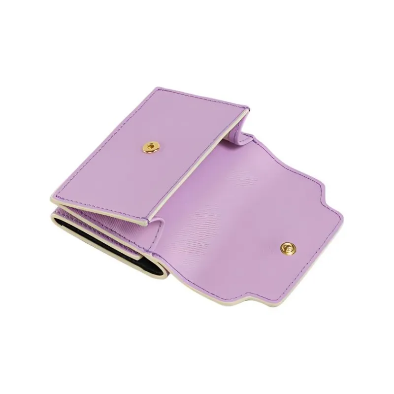 MARNI Calfskin Wallet Women's Light Purple-4