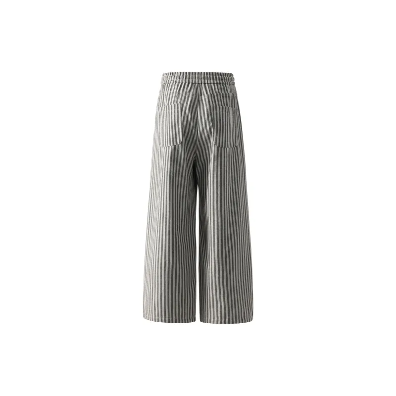 Wen Shan Casual Pants Unisex Black-1