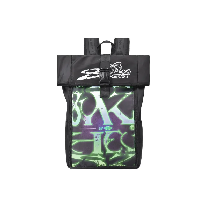 8atheist Polyester Backpack Regular Unisex Black-0
