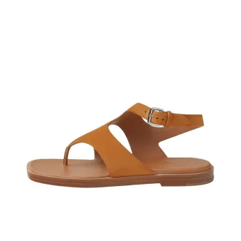 HERMES Karen One Strap Sandals Women's Brown