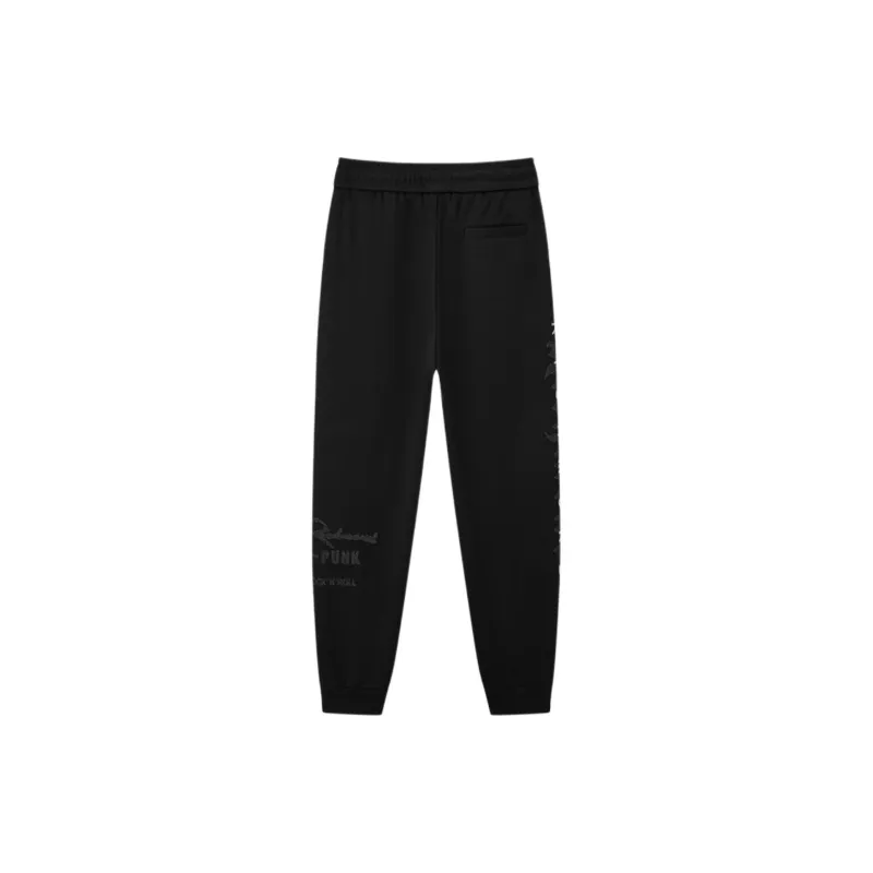 JOHN RICHMOND Knitted Sports Pants Men's Black-1