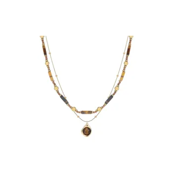 MISS XIA JWY Tiger's Eye Stone Necklaces Women's