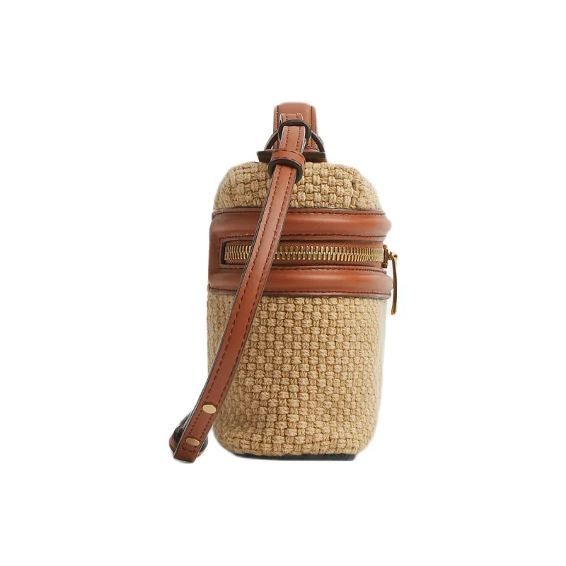 Bottega Veneta Jute Shoulder Bag, Crossbody Bag, Handbag Women's Light Wood-1