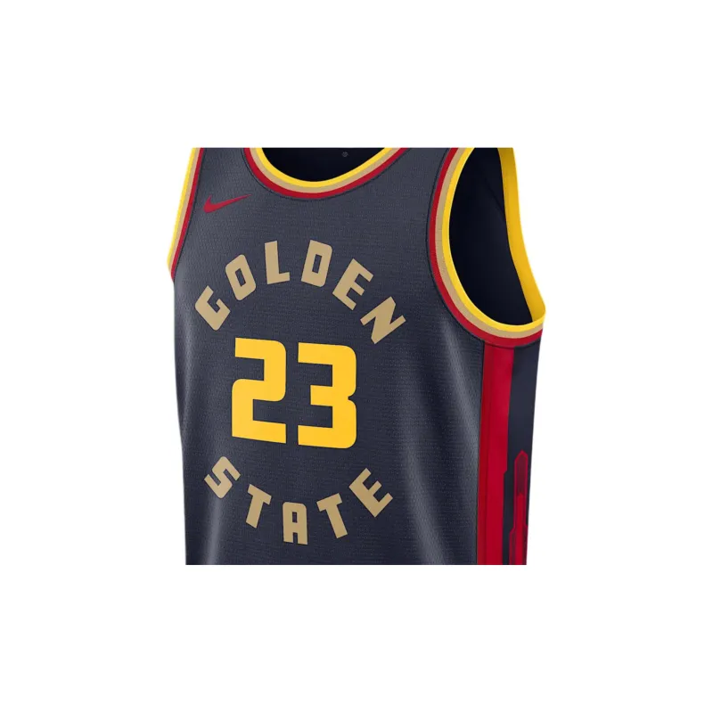 Nike x NBA Golden State WarriorsDri-Fit Draymond Green 2024/25 City Edition Basketball Jerseys Men's University Marine-2