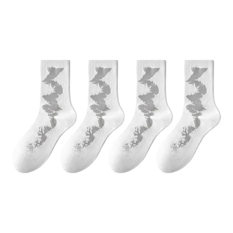 Cotton Gene Mid Calf Socks Men's 4 Pack-4
