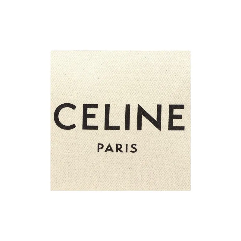 CELINE Canvas Canvas Bag Clutches Women's White & Fuchsia Trim-4