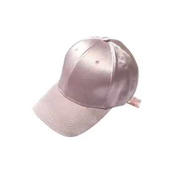 ANNAYA Mercerized Fabric Polyester Baseball Caps Unisex Black Pink