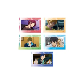 MOUXUYY Shingo Rin Makoto Tachibana And Seven Sora Laser Gold Foil Photo Cards