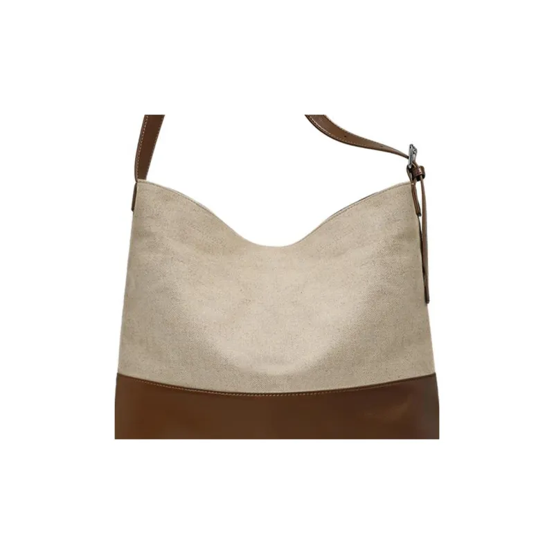 MILLIE'S Cow Leather Underarm Shoulder Bag Tote Regular Women's Brown Apricot-4