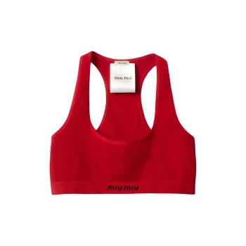MIU MIU SS25 Tank Top Women's Red