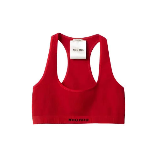 MIU MIU SS25 Tank Top Women's Red