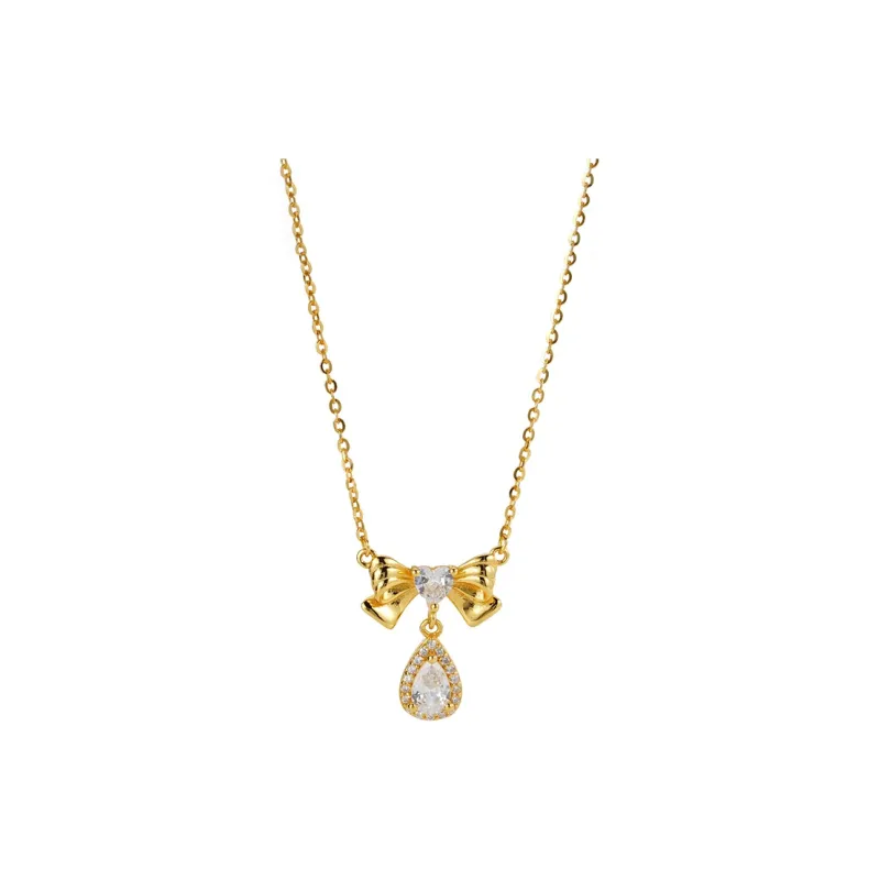 Heart Grass S925 Silver Necklaces Women's-0