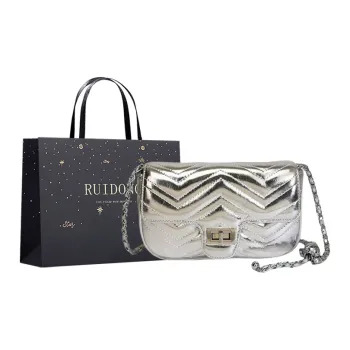 Smart PU Shoulder Bag Women's Silver/Black