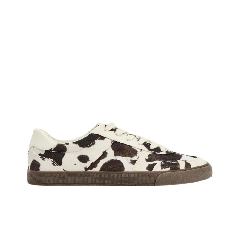 ZARA Low Top Skateboard Shoes Women's White Brown-2