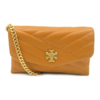 TORY BURCH Kira Lambskin Wallet Crossbody Bag Shoulder Bag Mini Women's Orange