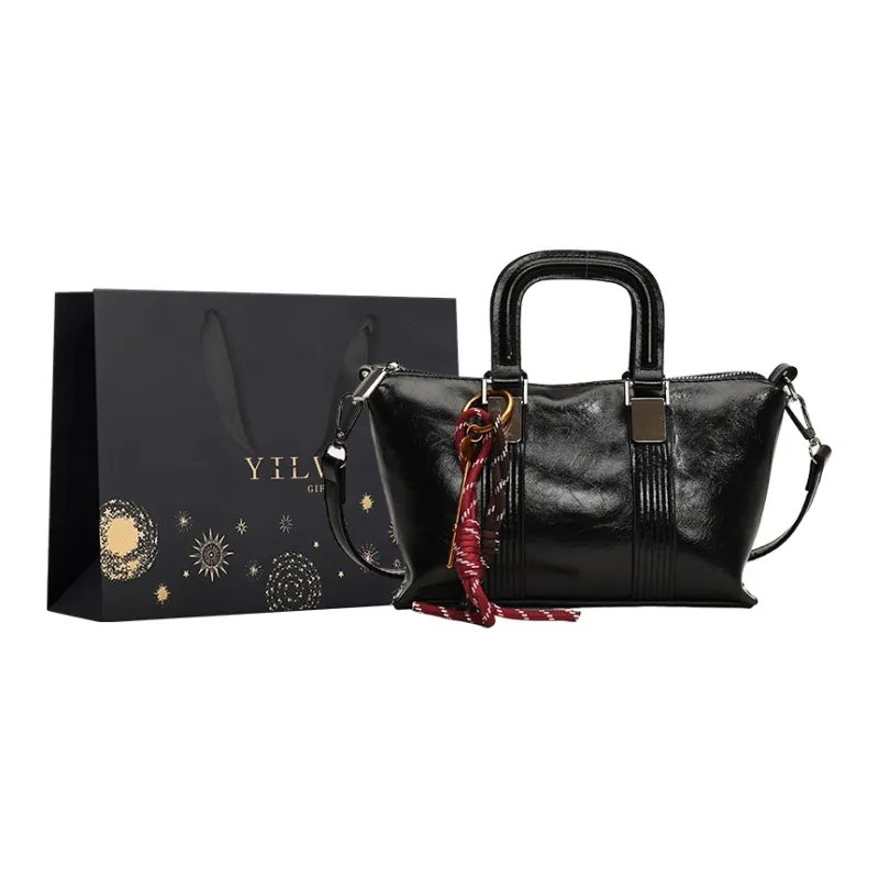 Yi Brigade PU Shoulder Bag Regular Women's Black/Burgundy/Brown/Coffee-0