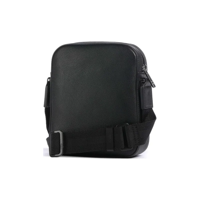 BOSS Synthetic Leather Shoulder Bag, Crossbody Bag Men's Black-1