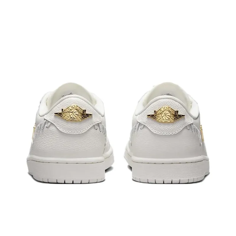 Air Jordan 1 Low Method Of Make 'Sail Metallic Gold' Women's-4