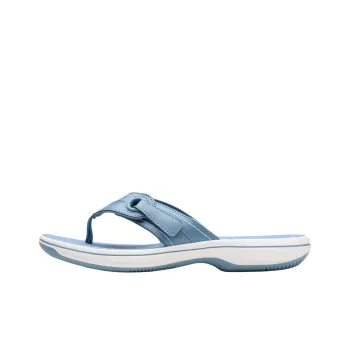Clarks Abrasion-Resistant Flip Flops Women's Blue